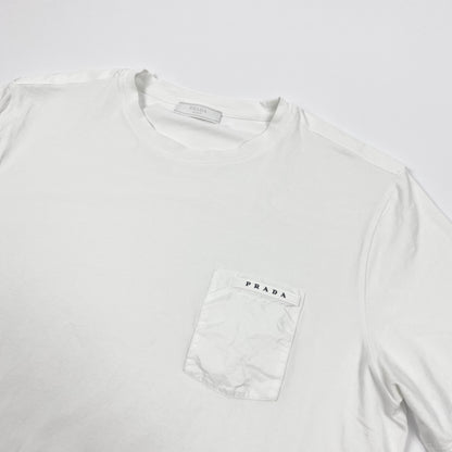 PRADA Linea Rossa Pocket Logo T-Shirt • M/L
