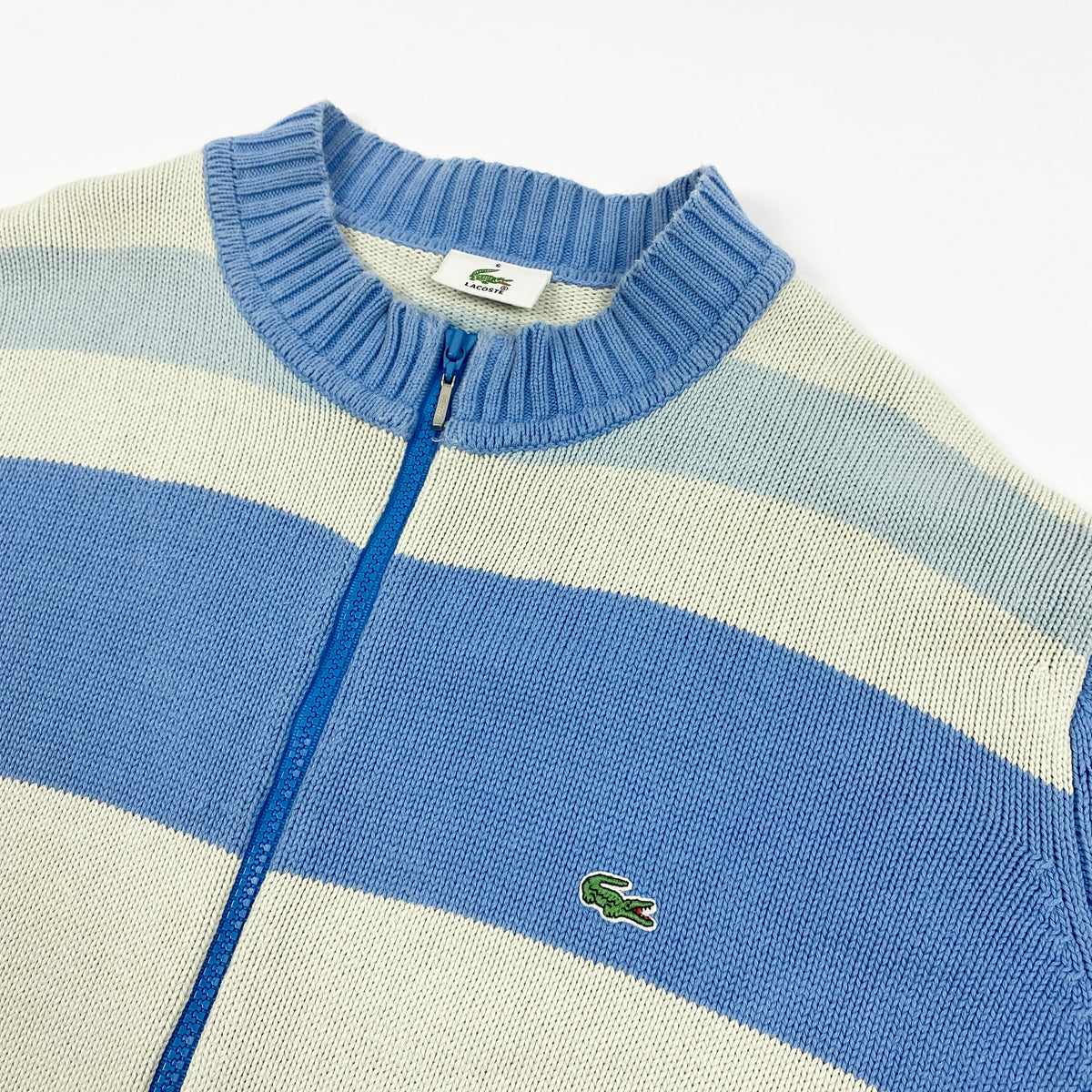 Vintage Lacoste Wool Knit Zip Sweater