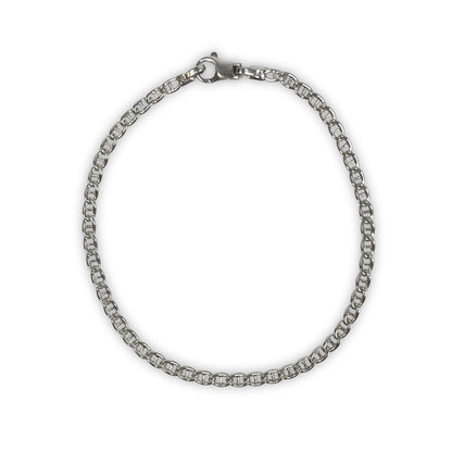 925 Sterling Silber Panzer Armband