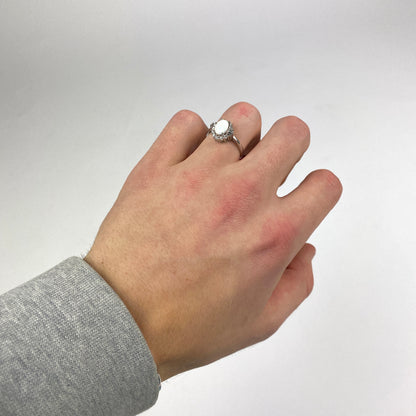 925 Sterling Silver OPAL Ring