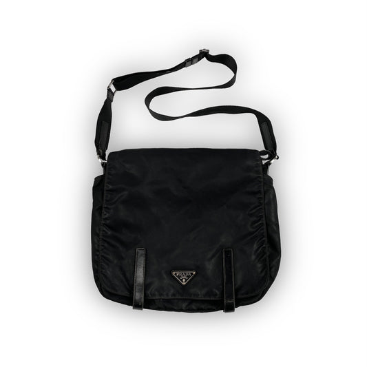 Vintage PRADA double strap messenger bag