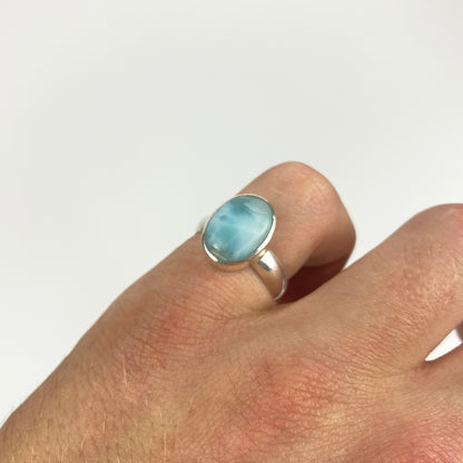 925 Sterling Silver LARIMAR Ring