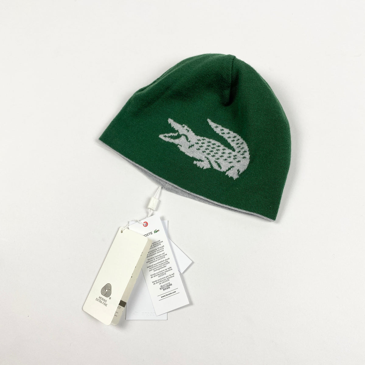 LACOSTE Croco Beanie Mütze