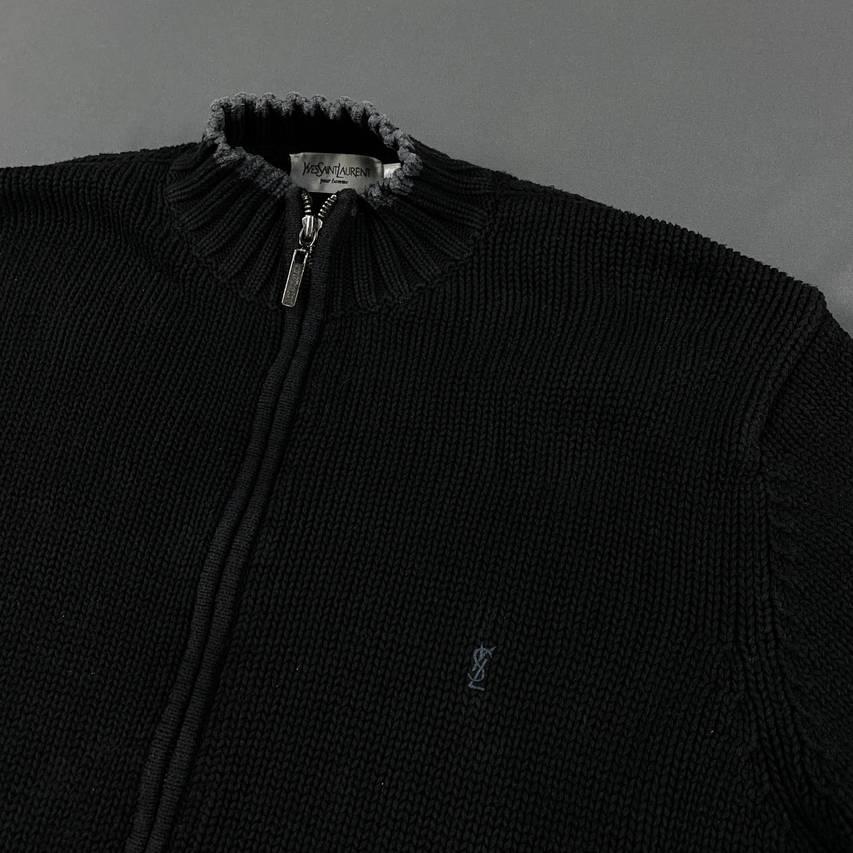 YVES SAINT LAURENT Knit Zip-Sweater