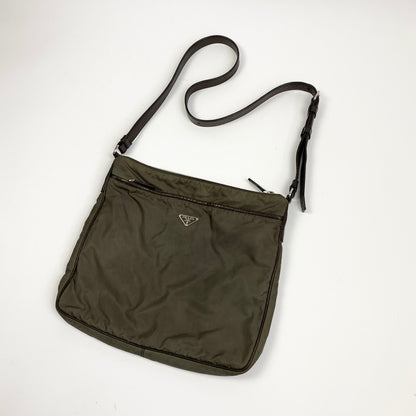 Vintage PRADA Leather Padded Messenger Bag