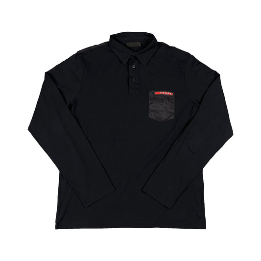 PRADA Linea Rossa Polo Langarmshirt