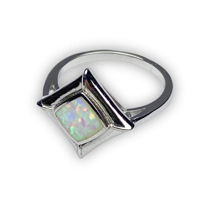 925 Sterling Silver OPAL Ring