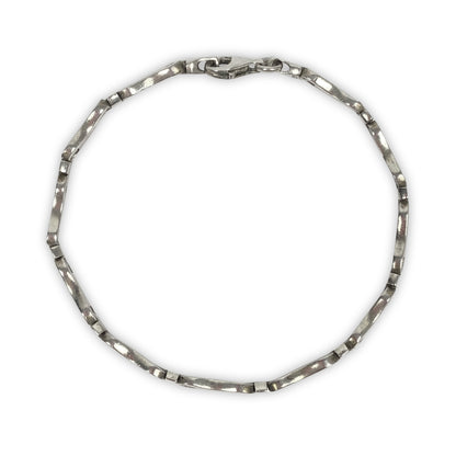 925 Sterling Silver Bone Bracelet / Bracelet