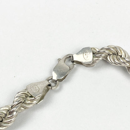 925 Sterling Silver Rope Bracelet