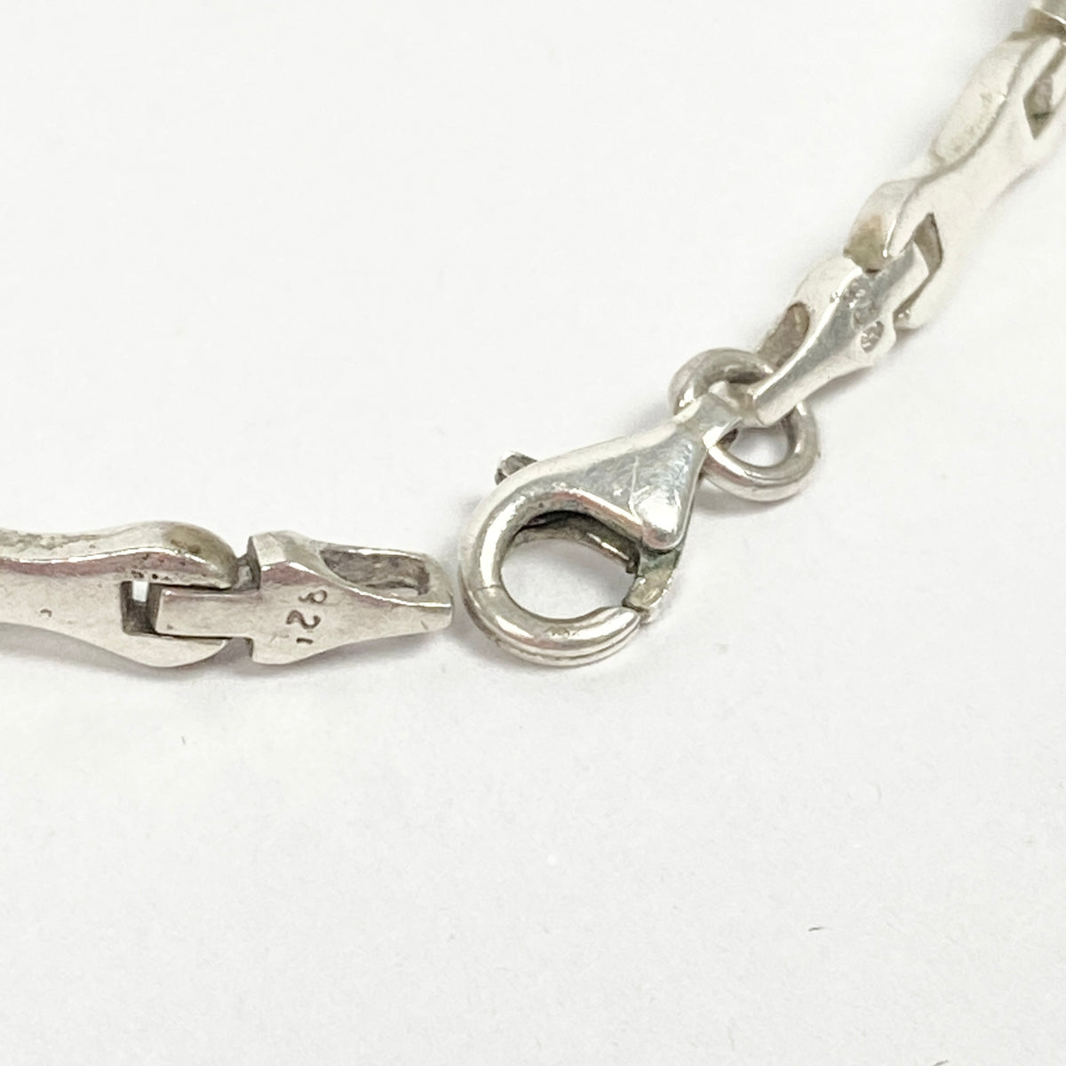 925 Sterling Silver Bone Bracelet / Bracelet