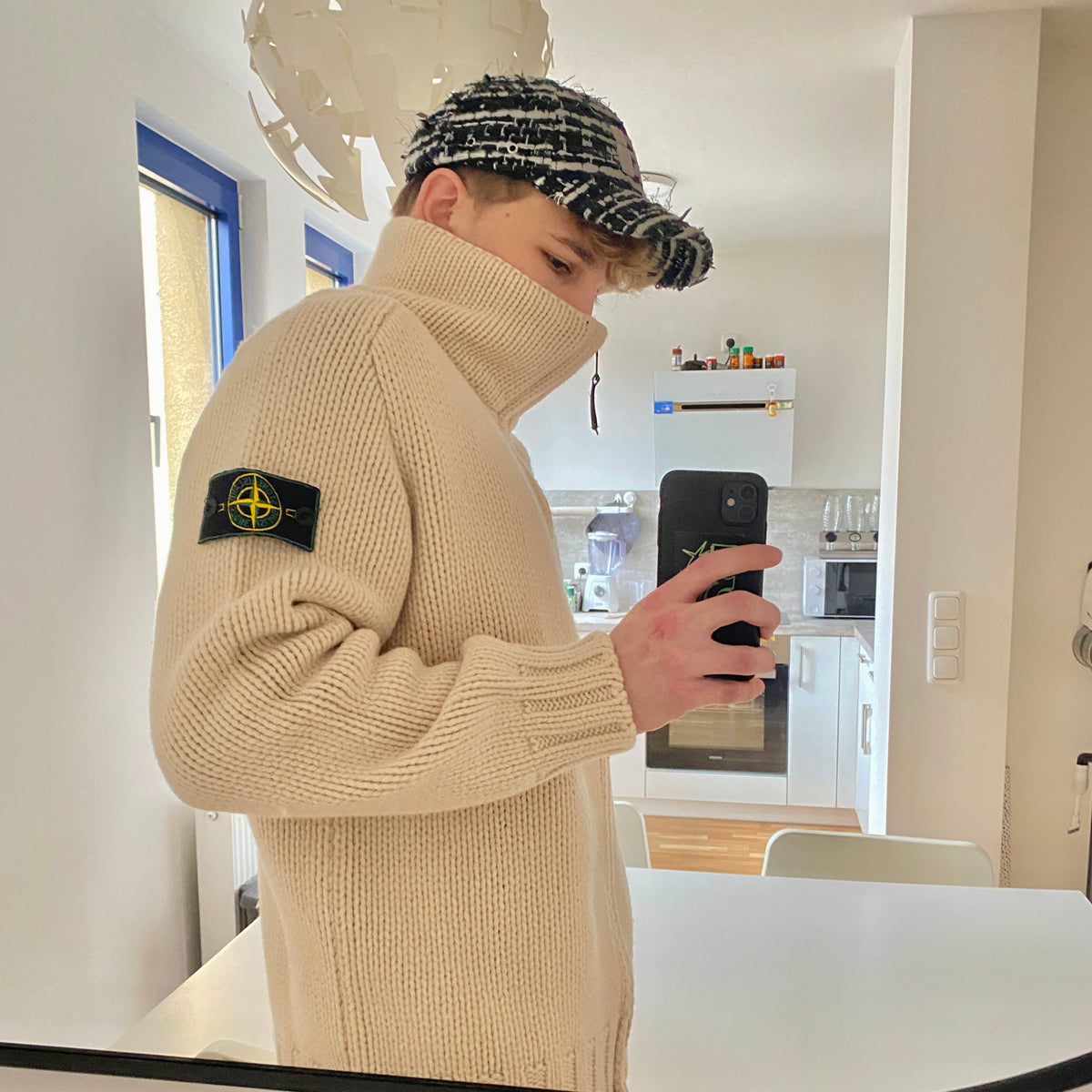 STONE ISLAND Knit Zip Sweater