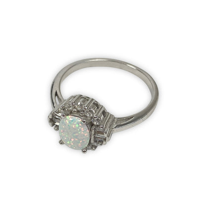 925 Sterling Silver OPAL Ring