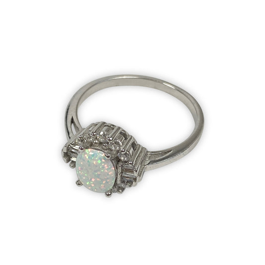 925 Sterling Silver OPAL Ring