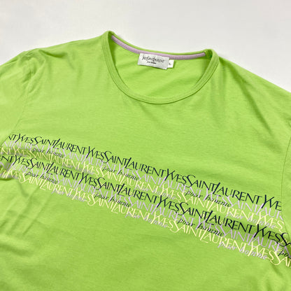 Vintage YVES SAINT LAURENT multi logo t-shirt