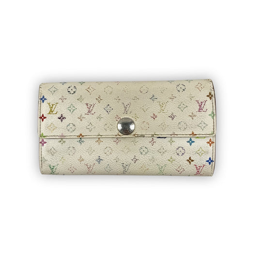 LOUIS VUITTON x MURAKAMI Multi Color Leder Geldbeutel / Portemonnaie