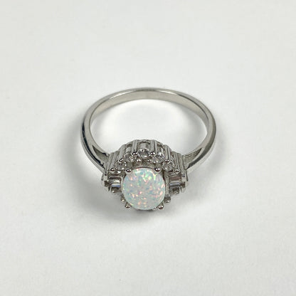 925 Sterling Silver OPAL Ring