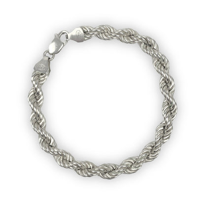 925 Sterling Silver Rope Bracelet