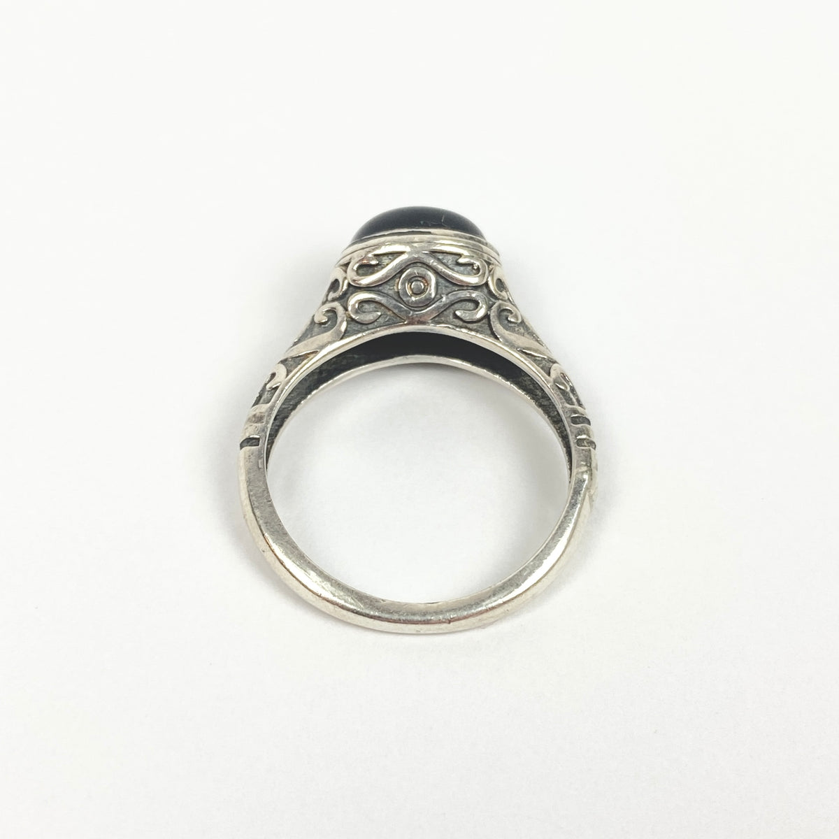 925 Sterling Silber Onyx Ring