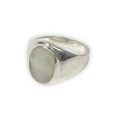 925 Sterling Silver MOTHER OF PEARL Ring