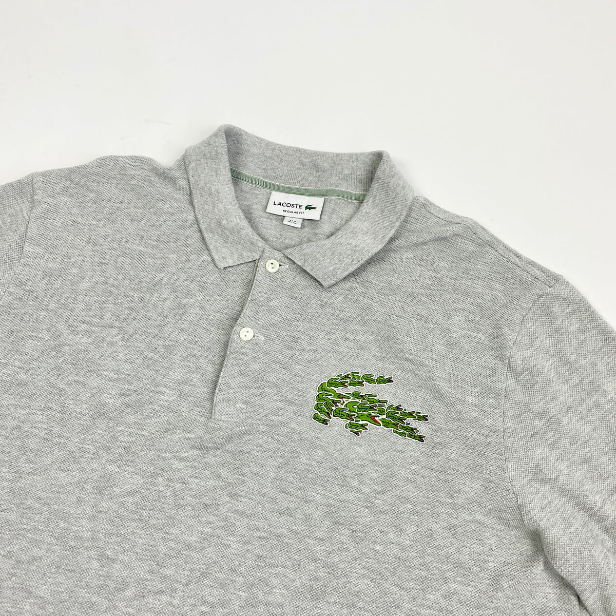 LACOSTE Multi Croc Polo Langarmshirt