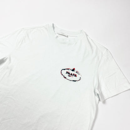 PRADA Milano Embroidered Logo T-Shirt