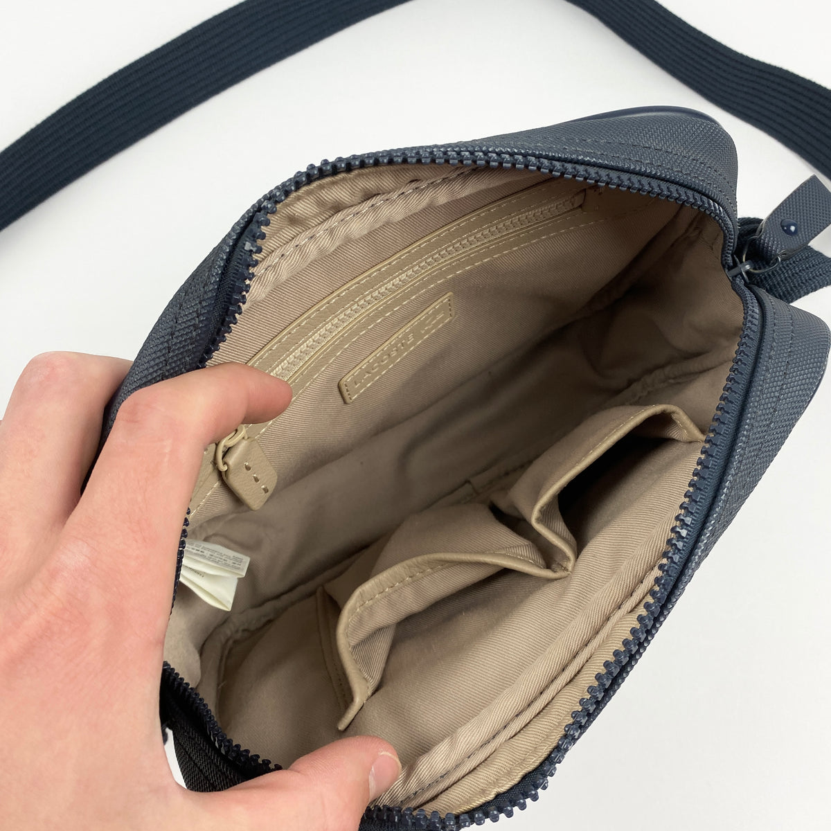 LACOSTE logo shoulder bag