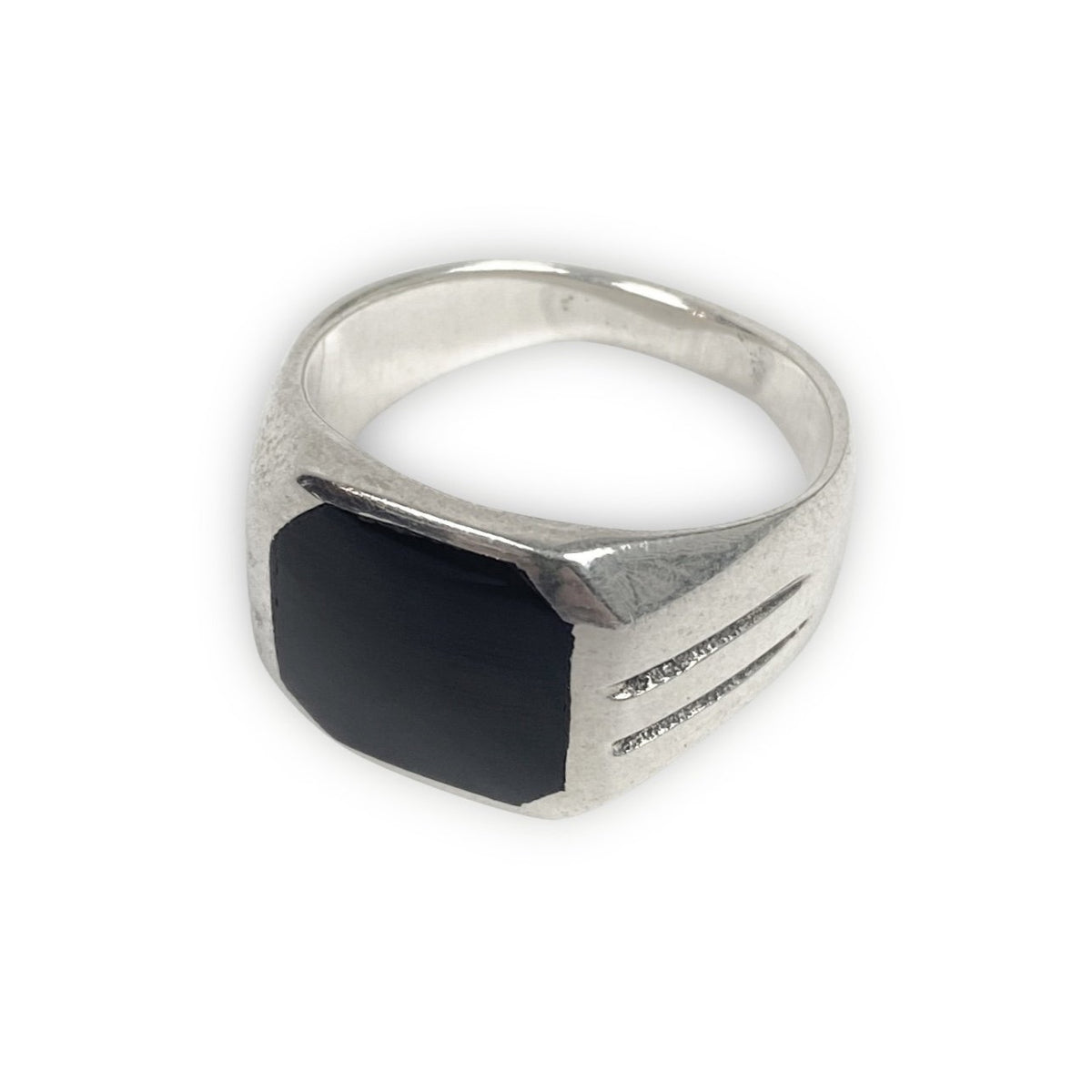 925 Sterling Silber Onyx Ring
