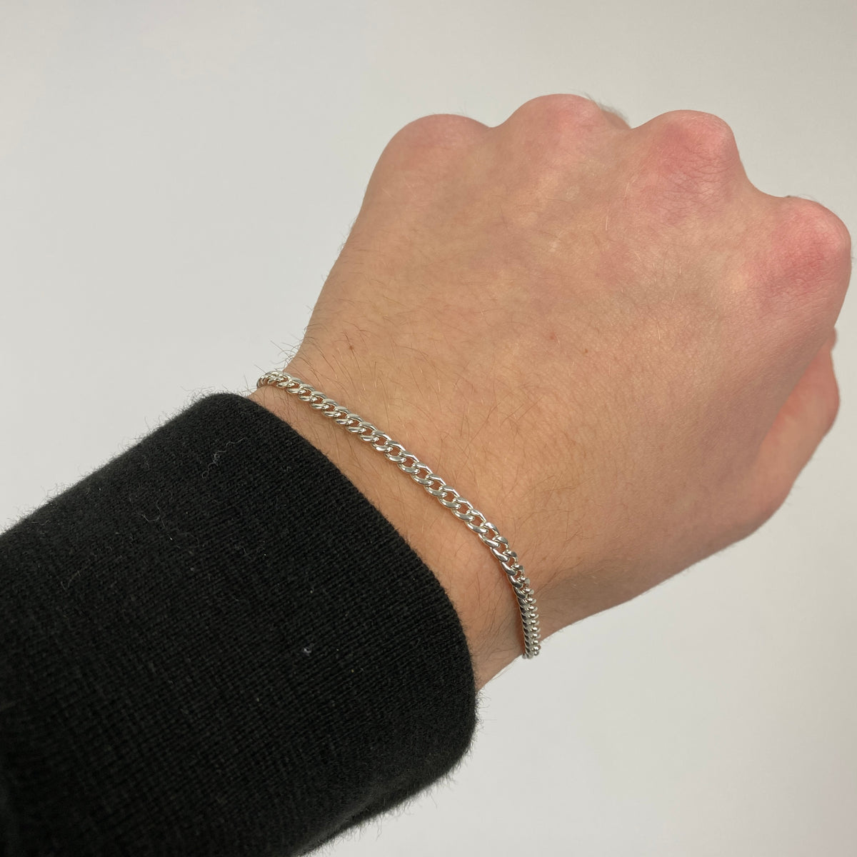 925 Sterling Silver Cuban Bracelet / Bracelet