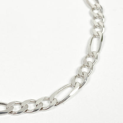 925 Sterling Silver Figaro Bracelet / Bracelet