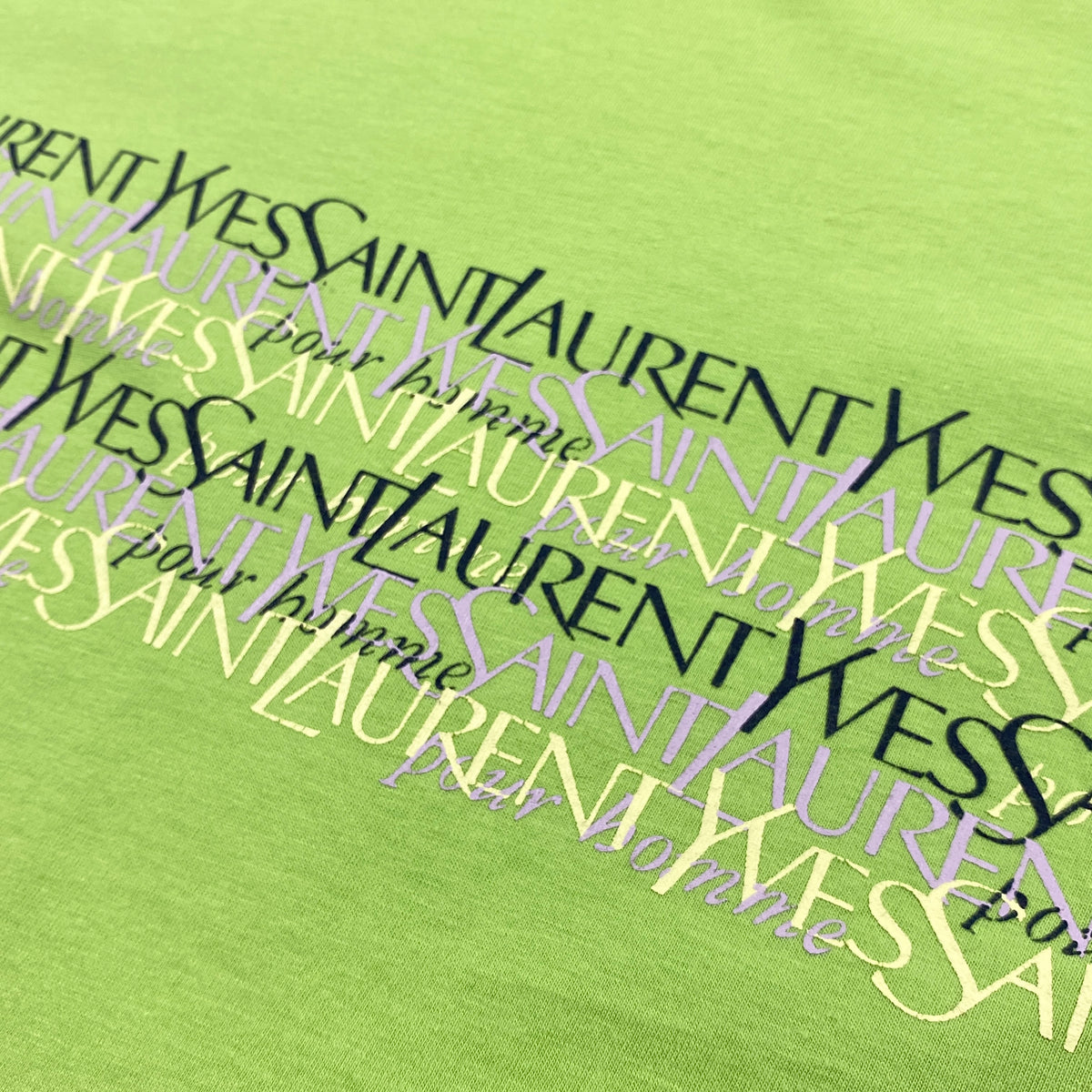 Vintage YVES SAINT LAURENT multi logo t-shirt