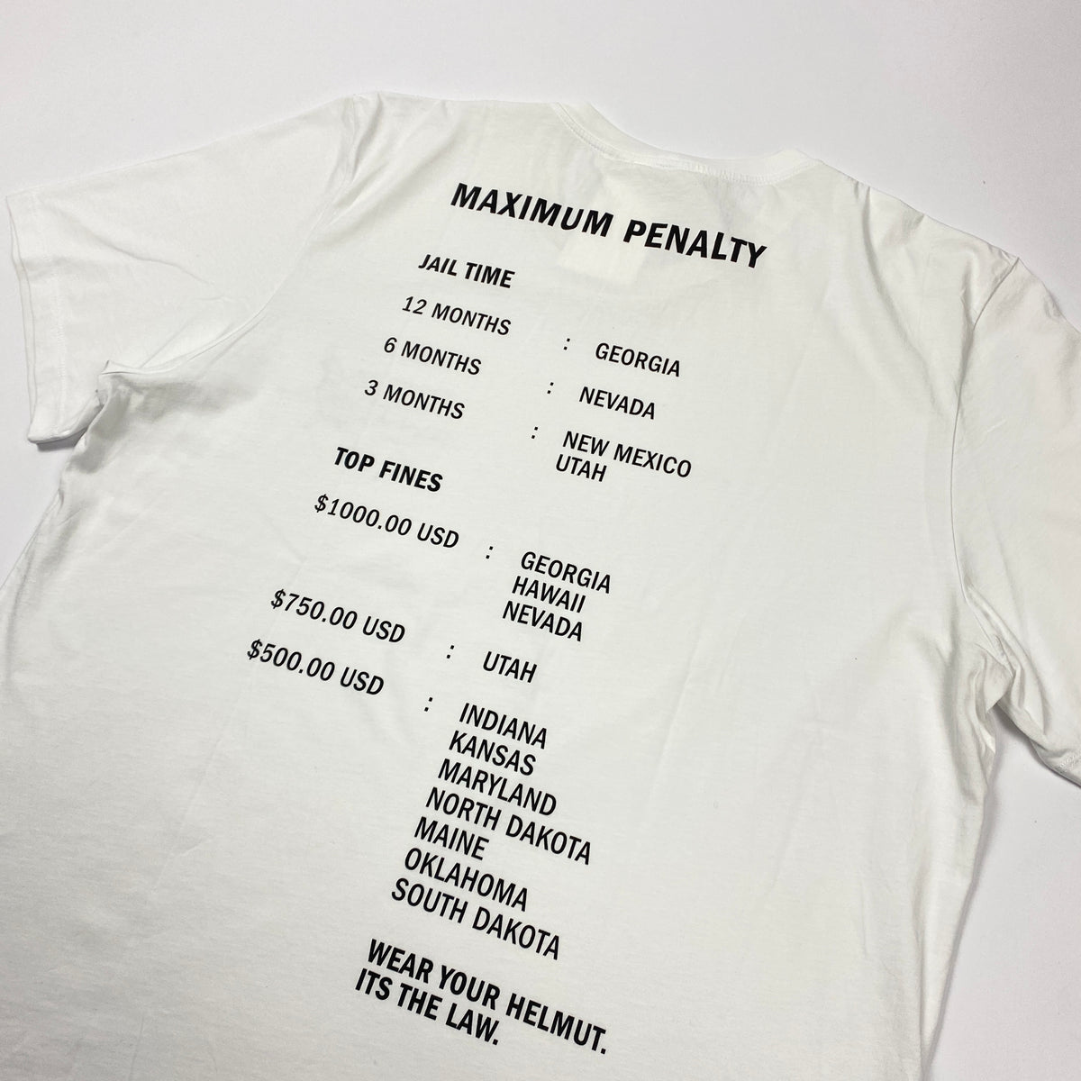 HELMUT LANG Helmut Law's Reflective T-Shirt