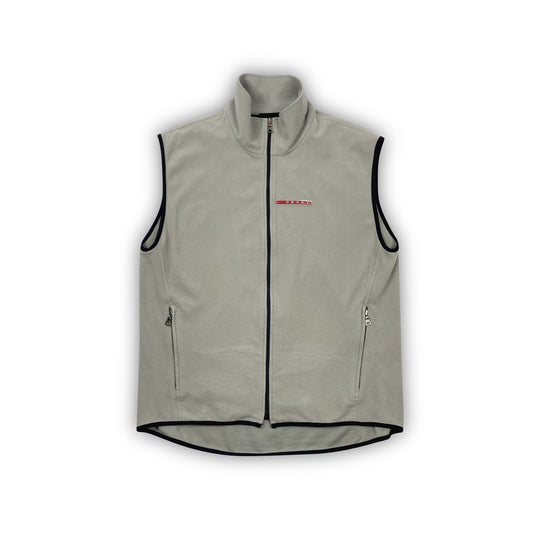 PRADA Linea Rossa Fleece Weste Gilet