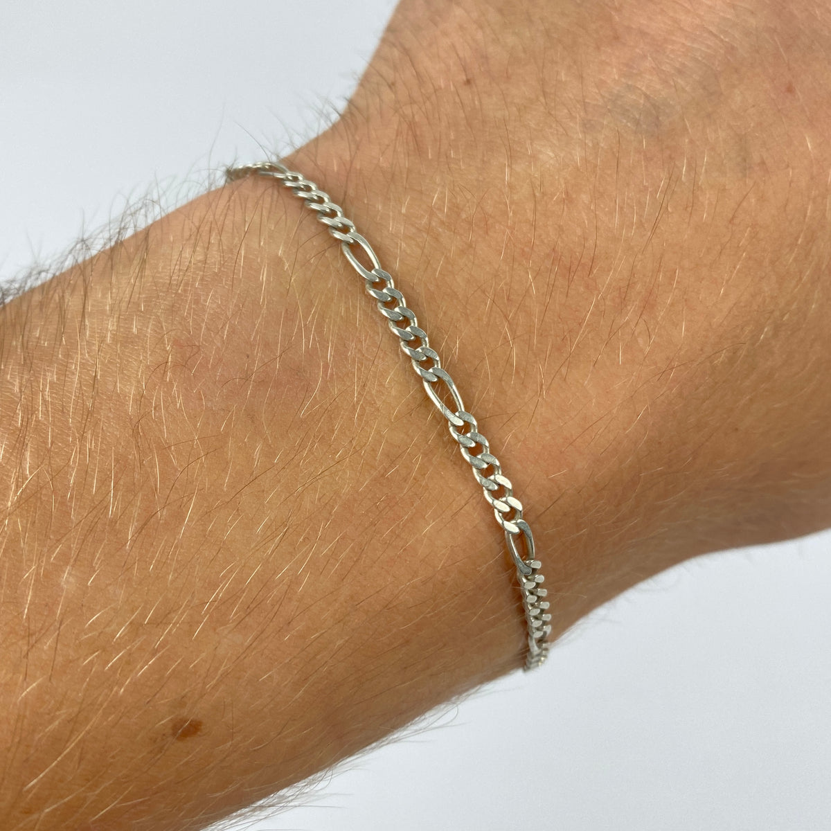 925 Sterling Silber Figaro Armband