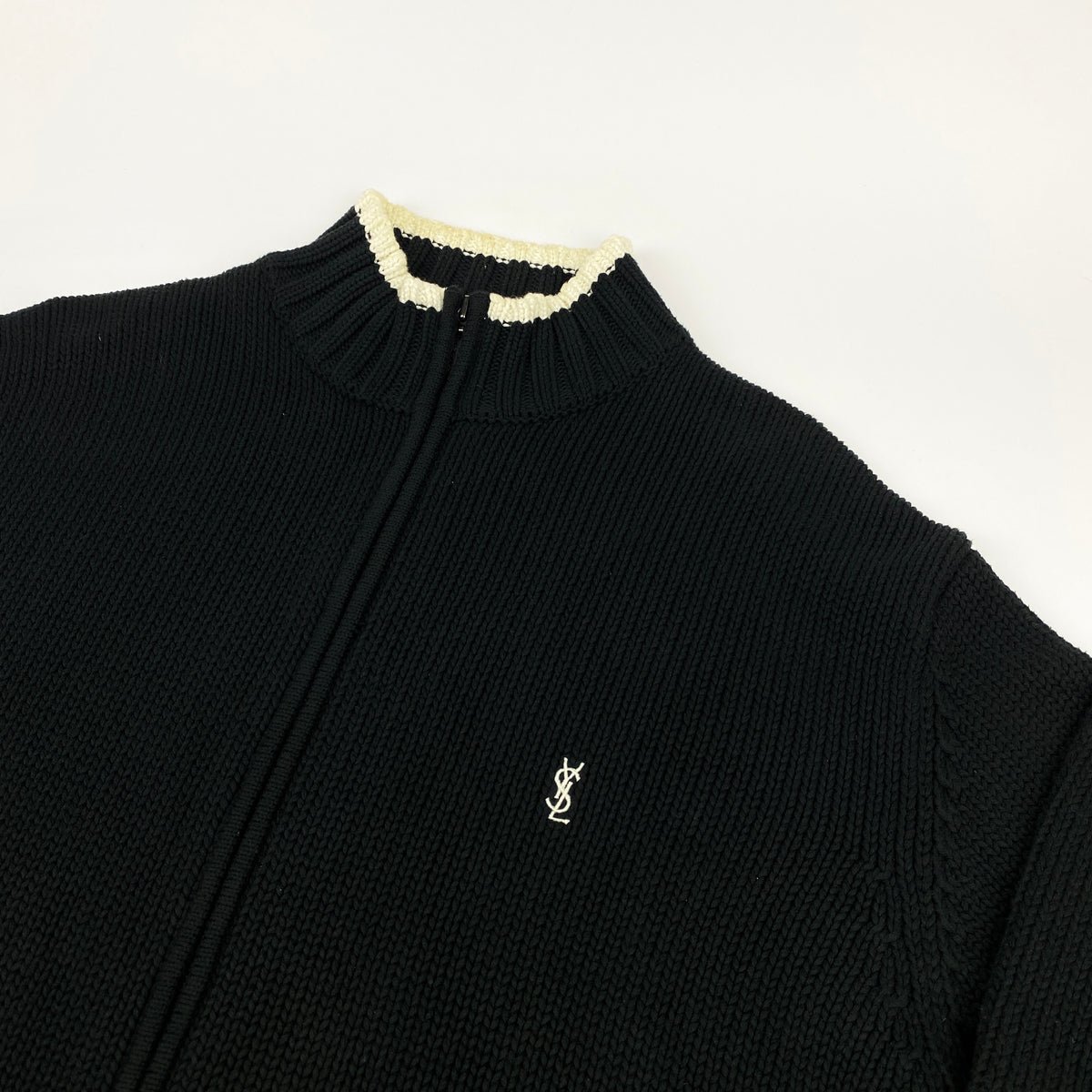 YVES SAINT LAURENT Knit Zip Sweater
