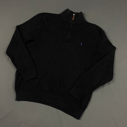 Vintage RALPH LAUREN half-zip knit sweater