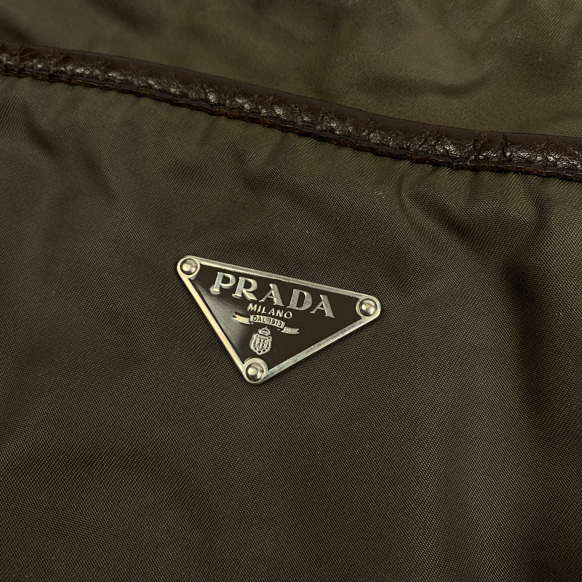 Vintage PRADA Leather Padded Messenger Bag