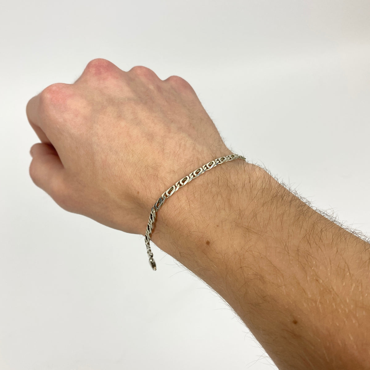 925 Sterling Silver Double Cuban Bracelet / Bracelet