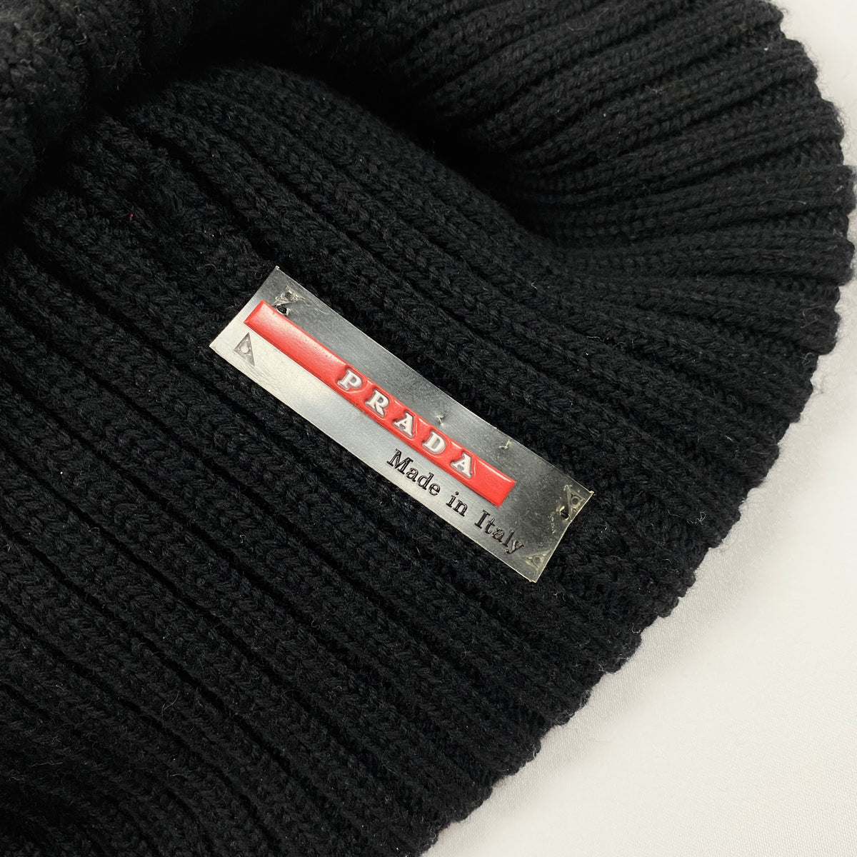 PRADA SPORT Wool Knit Beanie Mütze