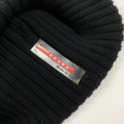 PRADA SPORT Wool Knit Beanie Mütze