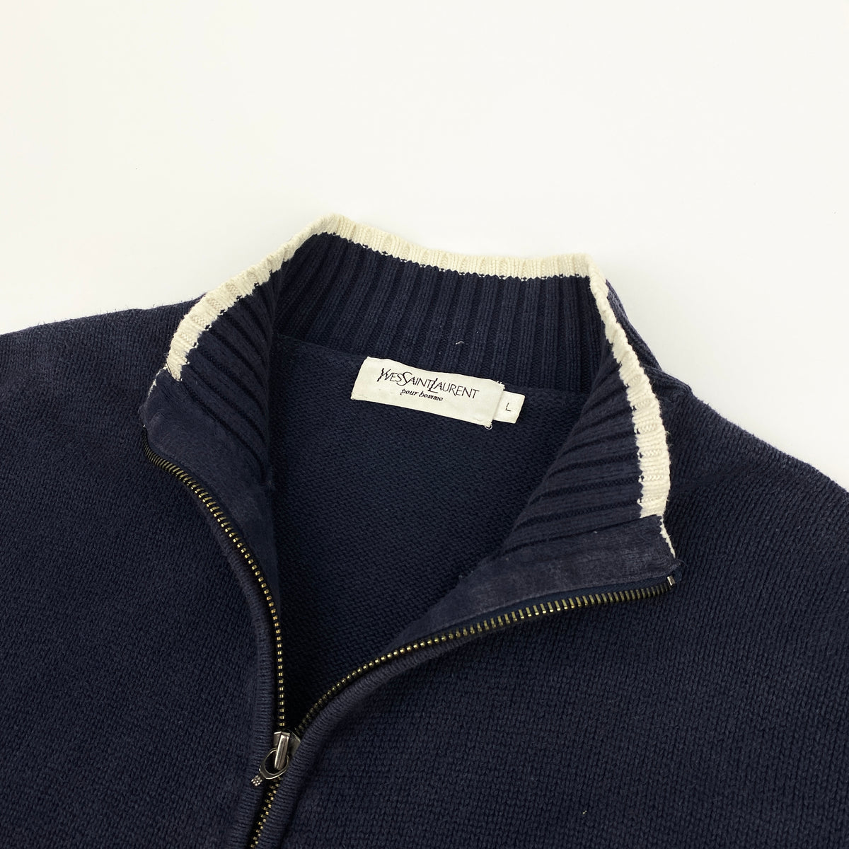 YVES SAINT LAURENT Knit Zip Sweater