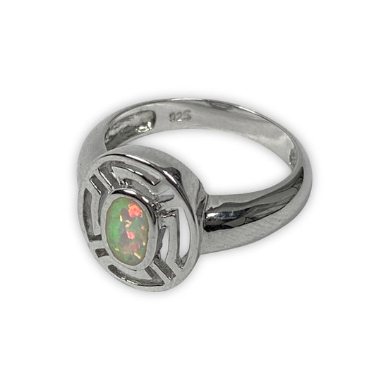 925 Sterling Silber Opal Ring