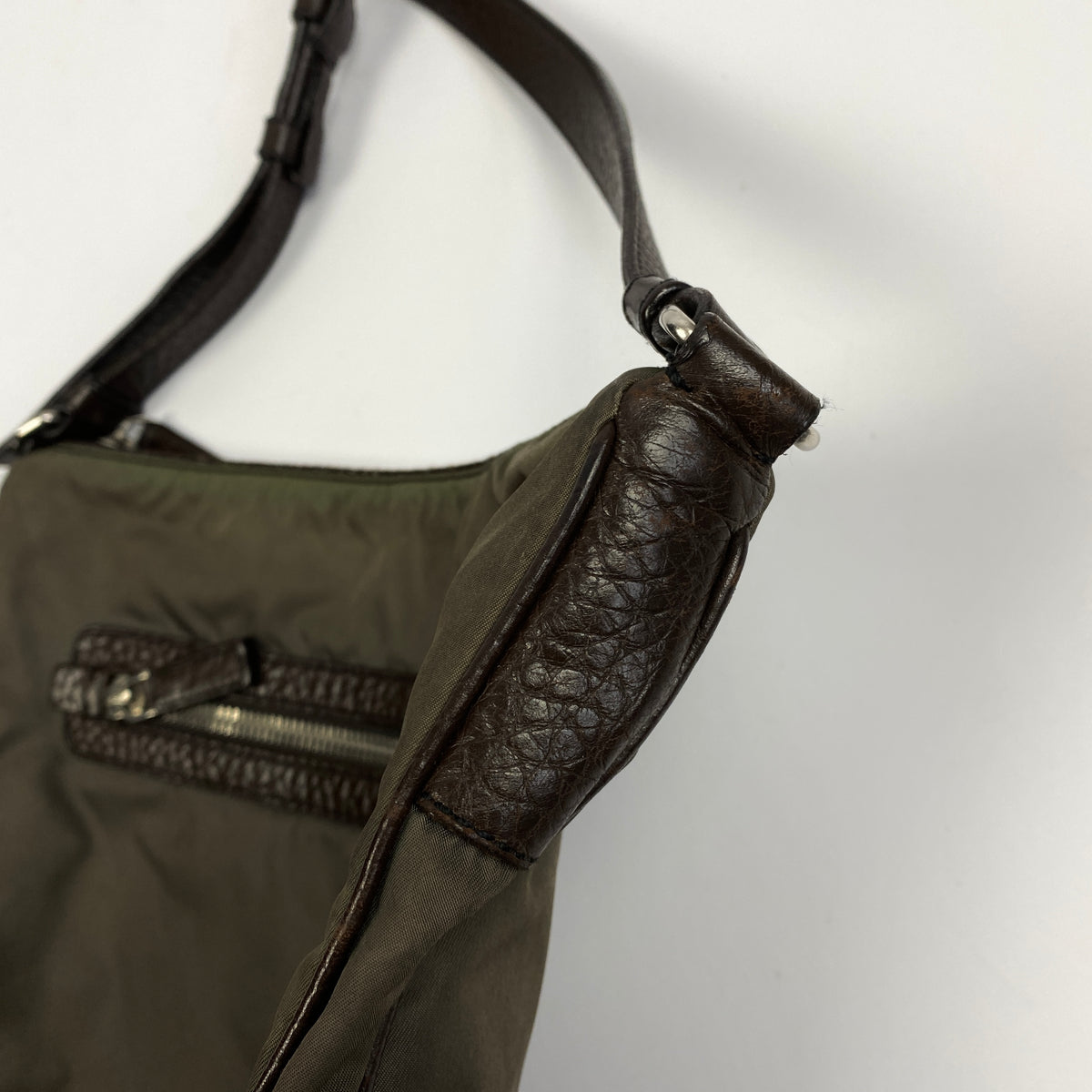 Vintage PRADA Leather Padded Messenger Bag