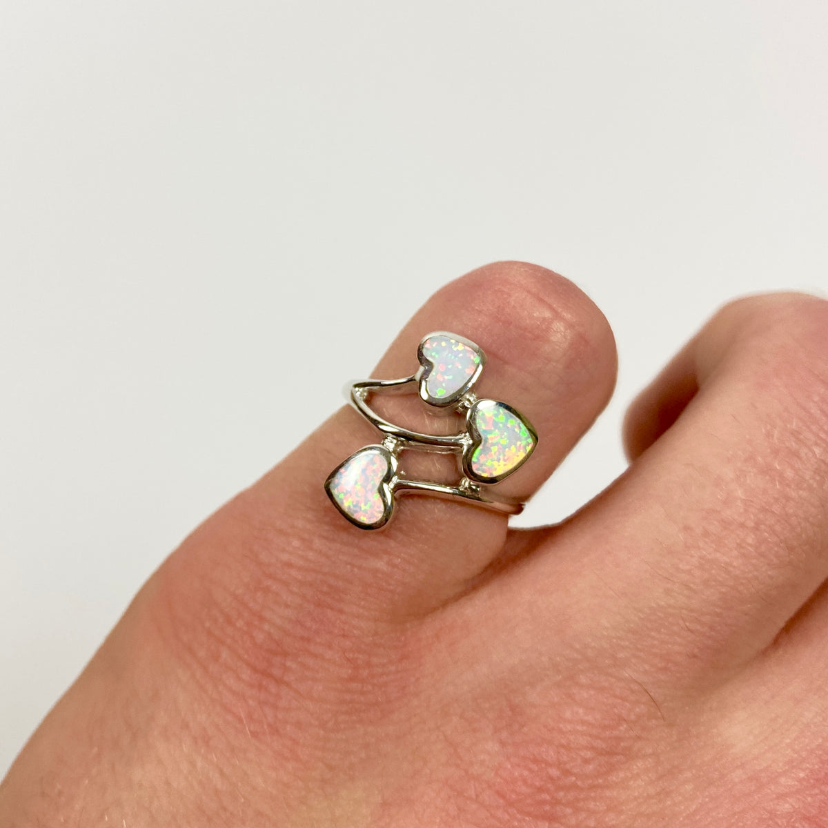 925 Sterling Silver OPAL Ring