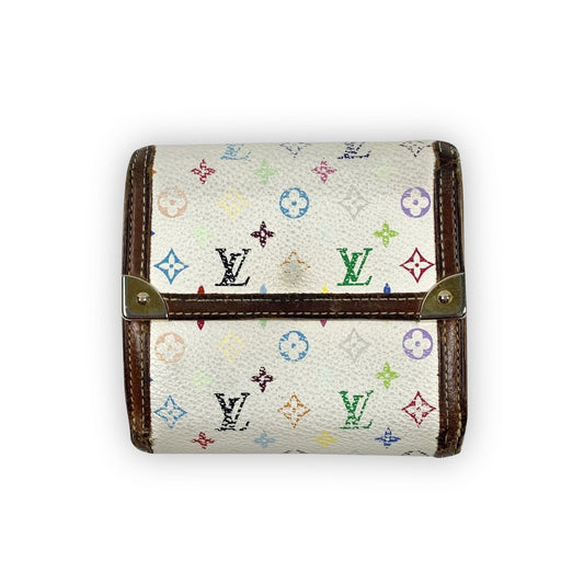 LOUIS VUITTON x MURAKAMI Multi Color Leder Geldbeutel / Portemonnaie