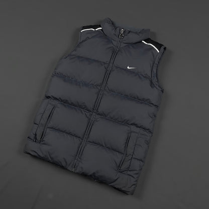 Vintage NIKE Reflective Back Swoosh Puffer Vest