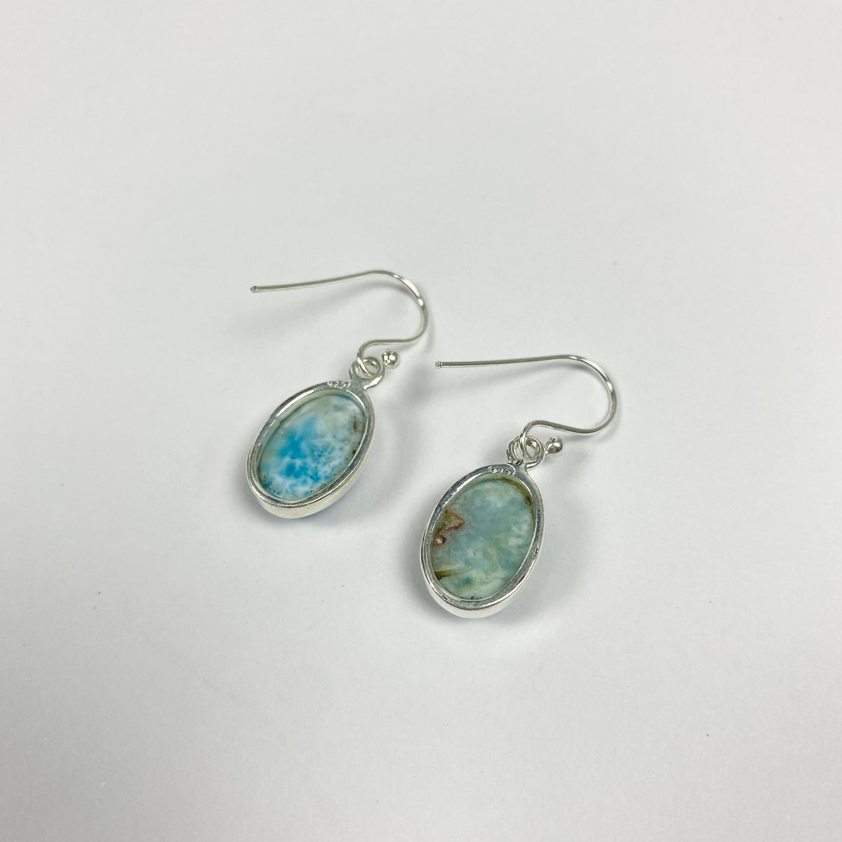 925 Sterling Silber LARIMAR Ohrringe