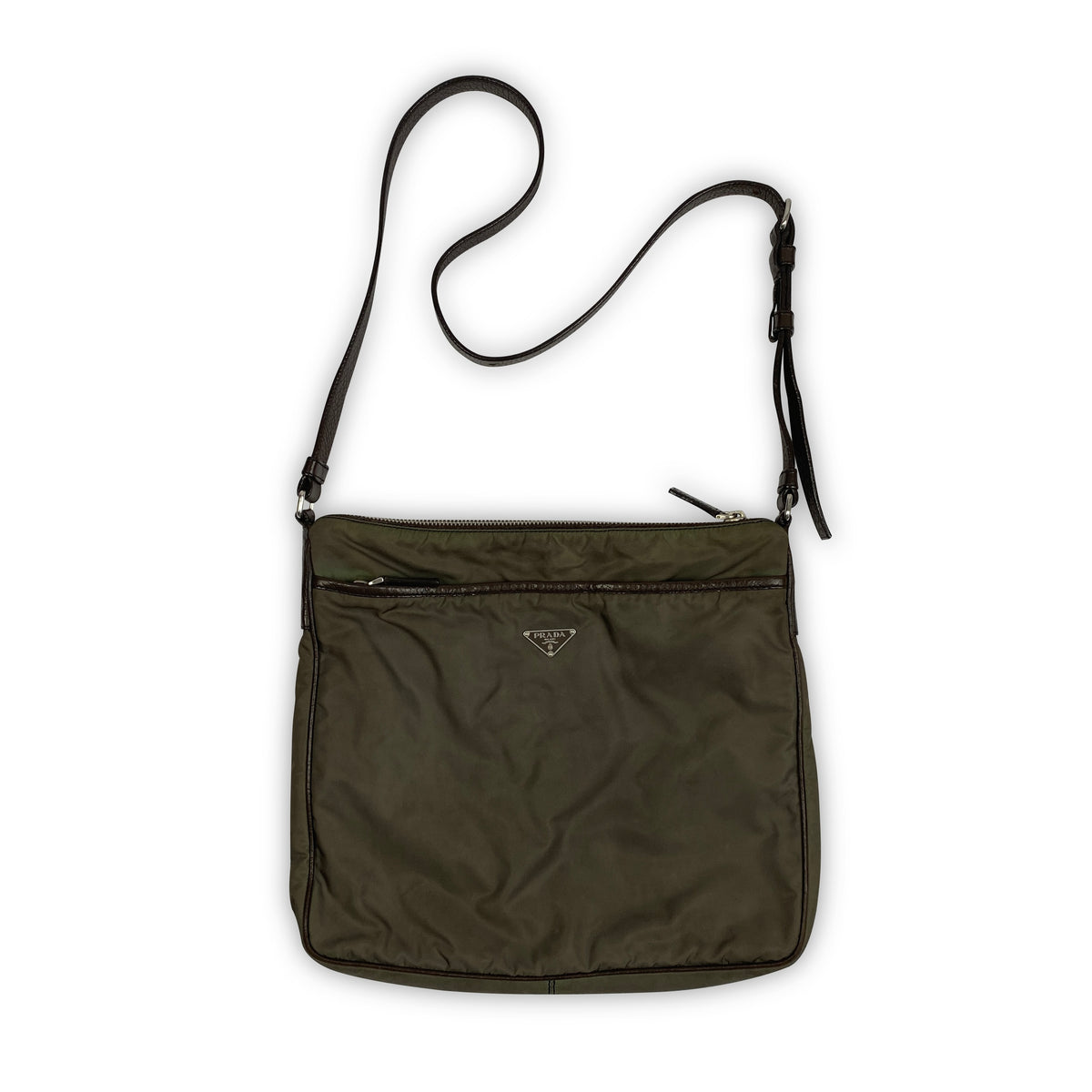 Vintage PRADA Leather Padded Messenger Bag