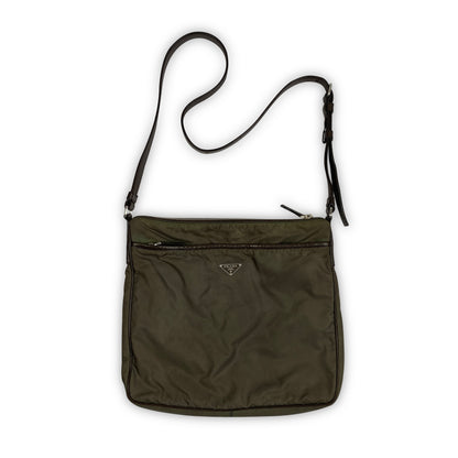 Vintage PRADA Leather Padded Messenger Bag